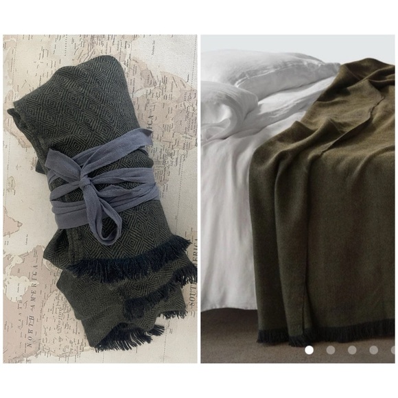 🆕The Citizenry La Calle Alpaca Bed
Blanket Olive NWOT - Picture 1 of 8